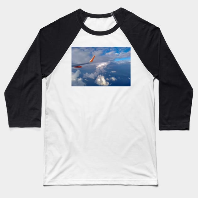 Clouds View Baseball T-Shirt by sigdesign